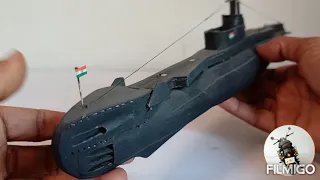 Handmade paper submarine