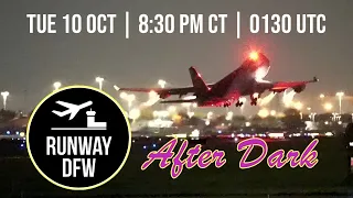 🔴 LIVE DFW Airport plane spotting  ✈️  October 10, 2023 @ 8:30 pm CT