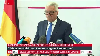 LIVE: Generalstaatsanwaltschaft informiert über die Ermittlung gegen die Gruppe "Vereinte Patrioten"