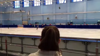 Alexandra Trusova / Juniors test skates 2018 FS Warm-up