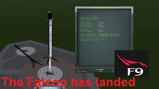 KSP RSS/RO Falcon 9 Precise Landing with KOS