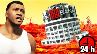 24 Stunden LAVA TSUNAMI ÜBERLEBEN Challenge in GTA 5!!