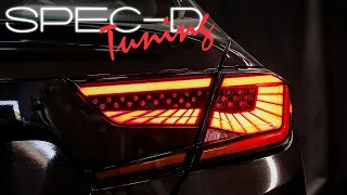 SPECDTUNING INSTALLATION VIDEO: 2018-2021 HONDA ACCORD LED SEQUENTIAL TAIL LIGHTS