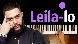 Jah Khalib — Leila  ● караоке | PIANO_KARAOKE ● ᴴᴰ + НОТЫ & MIDI