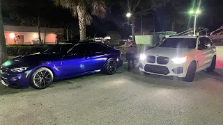 BMW M3CS and X3M vs BMW X6M