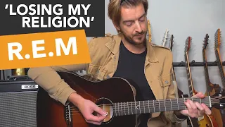 Losing My Religion R.E.M. guitar lesson tutorial // Easy Acoustic Guitar Songs