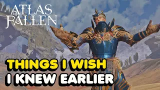 Things I Wish I Knew Earlier In Atlas Fallen (Tips & Tricks)