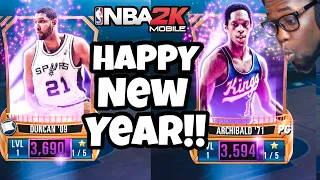 FINAL NBA 2K Mobile PACK OPENING OF 2020! AMETHYST PULLS IN NEW YEAR PACKS!!