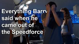 Everything Barry said in 4x01 with scenes from season 1 to 5