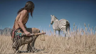 Native American Hunting ZEBRA in Red Dead Redemption 2 PC 4K