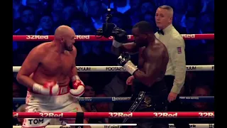 Tyson Fury Vs Dillan Whyte knock out punch