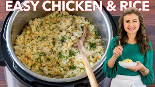 Instant Pot Chicken and Rice  | One Pot - 30 min Dinner