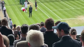 Wimbledon 2021 - Federer interview after match v Norrie
