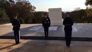 Tomb of Unknown Soldier guard change time lapse