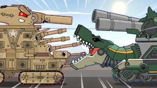 Revenge battle: Tankozila vs Patriot. Cartoons about tanks