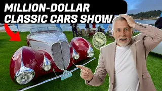 Priceless Classics & Racing Thrills at Pebble Beach Tour d'Elegance | Most Luxurious Car Collection!