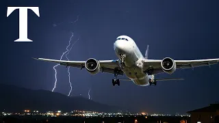 Passengers scream as 120km winds rock plane mid-flight