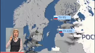 Російські бомбардувальники перехопили над Балтійським морем
