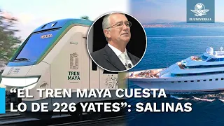 Ricardo Salinas Pliego compara precio de su yate con el Tren Maya