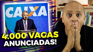 🔥URGENTE: Novo Edital Concurso CAIXA ECONÔMICA 2024 com 4.000 VAGAS