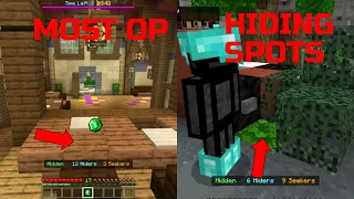 The BEST HIDING SPOTS in MINECRAFT HIDE AND SEEK!!!