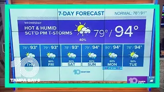 10 Weather: Isolated afternoon storms Wednesday