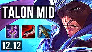 TALON vs YONE (MID) | 11/0/13, 3.1M mastery, Legendary, 800+ games | KR Diamond | 12.12