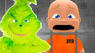 Baby TRAPPED in GRINCH PRISON!