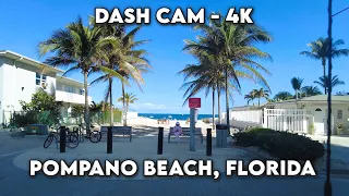 🚗 Pompano Beach, Florida Drive 🌴 | 4K Coastal Cruise 🏖️