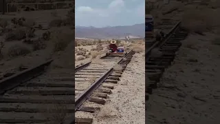 Riding Abandoned Railroad Tracks With Railcart #shorts