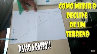 COMO MEDIR O DECLIVE DE UM TERRENO PASSO A PASSO