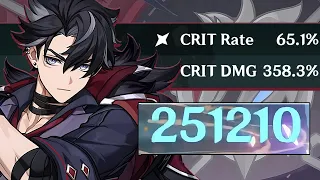 Wriothesley 350% CRIT DAMAGE Charged Attacks