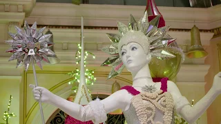 Bellagio's Conservatory & Botanical Gardens Transforms Into a Whimsical Winter Wonderland