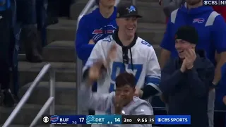 Josh Allen Throws Interception to Alex Anzalone | Bills vs Lions