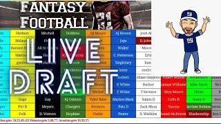 Live Half PPR Mock Draft 1.01 | Fantasy Football Pick-by-Pick Strategy and analysis | (2022)