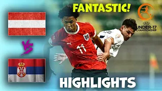 Austria v Serbia | U17 Euro Championship | Highlights 29-05-2024