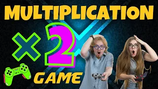 2X MULTIPLICATION GAME! BRAIN BREAK EXERCISE, MOVEMENT ACTIVITY. MATH GAME. TIMES TABLES
