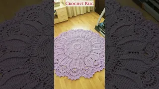 Crochet Rug design // #crochê,#shorts,#shortyoutubevideo,#handmade,#crochetideas,@ariescrochet