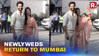 Vicky Kaushal & Katrina Kaif Return To Mumbai After Their Royal Marriage In Rajasthan | #Shorts