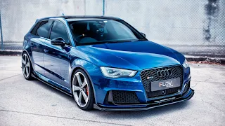 Audi RS3 8V Sportback Front Splitter & Adjustable Accessories by Flow Designs Australia