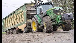 John Deere forage harvester | chopping maize | Case Quadtrac | tractors FARMING