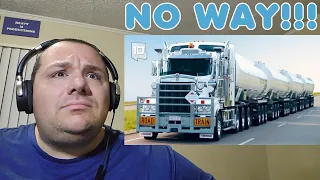 10 Most Amazing Road Trains in Australia Trucks Reaction