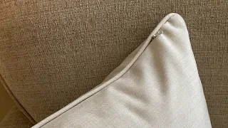 How to put an invisible zipper in a pillow with welt, piping, or decorative cord trim