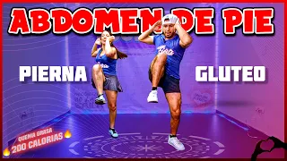 ABDOMEN GLUTEO y PIERNA🔥Reducir cintura y aplanar abdominales en 15 Minutos