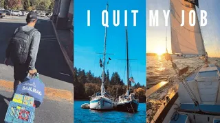 I quit my job to travel | sailing the boat I restored