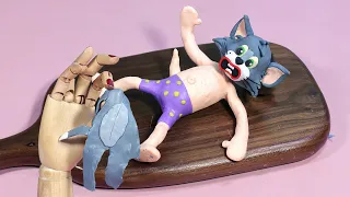 Someone Please Help TOM & JERRY - Funny Animation - Stop Motion Cooking & ASMR