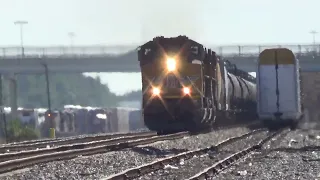 A speeding northbound at spring with ace leader , bonus FIRST TRIPOD VIDEO