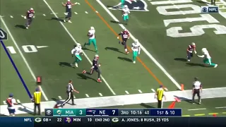Cam Newton Second Rushing Touchdown | Patriots vs Dolphins