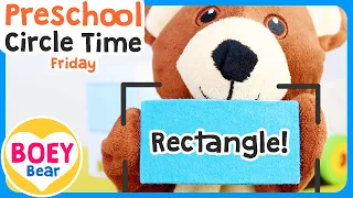 Educational videos for Toddlers Preschool | Friday Preschool Circle Time + Song | Boey Bear