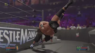 WWE 2K23 Classic match John Cena vs Triple H WWE Title Wrestlemania 22
